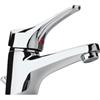 Paini Miscelatore monocomando rubinetto per lavabo con piletta di scarico, Pilot Paini, colore cromo