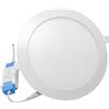 Generico UNIVERSO PANNELLO SMD LED ROTONDO DA INCASSO 12W CON DRIVER 1200 LUMEN CCT 3000K - 4000K - 6500K SELEZIONABILE