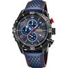 Festina Orologio Uomo Analogico con Cinturino in Pelle - Movimento al Quarzo - Cronografo - Calendario - Vetro Minerale ad Alta Resistenza - Impermeabile 10 ATM - Elegante F20519 Chrono Sport