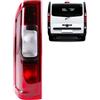 Inly Parts INLY Posteriore sinistro rosso Fanale posteriore Luce posteriore compatibile con Opel Vivaro Renault Trafic Fiat Talento Nissan Nv300 265556737R 4422466 93867974 2655500Q0J