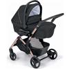 Cam Sistema Modulare 877021 Nero Fluido Easy Duo Solution versatile per la mobilita' quotidiana di genitori e bambini