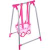 HEMOTON Dondolo per la casa delle bambole, accessorio per la casa delle bambole, altalena sospesa per bambole, modello in miniatura, modello di altalena in plastica per bambini