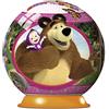 Ravensburger 12178 - Masha e Orso Puzzle 3D Ball