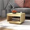 KTHLBRH tavolino soggiorno tavolini da salotto tavolo divano Tavolino da Salotto 50x50x33,5 cm in Legno Massello di Pino Adatto per uffici, sale di ricevimento