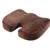 HomDSim - Cuscino ortopedico in memory foam per il coccige, per sedie, auto, casa, ufficio, sedili, cuscino massaggiante (Marrone)