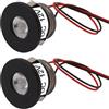 Pssopp Mini Faretto LED, Faretto da Incasso 2 Pezzi da 1 Watt per Gioielli