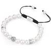 GAVU Bracciale Uomo Perle di Conchiglia con Charm Bussola, Bracciale Surfista da Uomo Color Oro