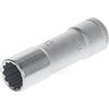 GEDORE Inserto Chiave a Bussola Lunga, Attacco 3/8 pollici 10 mm, Bocca Dodecagonale, Chiave a Bussola 13 mm, D 30 L 13, Acciaio Cromato