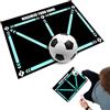 QUSLLIS Tappetino da Calcio per Allenamento - Controllo della Palla, Accessori per Allenamento, Tappetino da Ginnastica Antiscivolo per Bambini - Nero