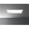 Falmec Cappa Isola a Soffitto 90 cm Acciaio con finitura bianca Vetro satinato extra chiaro serigrafato FALMEC Nuvola Led 90 - CNUI90.E1P2#ZZZB400F - Senza Motore