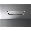 Falmec Cappa Isola a Soffitto 90 cm Acciaio con finitura Scotch Brite Vetro satinato extra chiaro serigrafato FALMEC Nube - CNBI90.E2P2#ZZZI400F - Senza Motore
