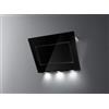 Falmec PRONTA CONSEGNA - SPEDIZIONE IMMEDIATA Cappa a Parete 80 cm Acciaio inox finitura Scotch Brite Finitura in vetro temperato nero FALMEC Quasar - CQPN80.E0P2#ZZZN491F