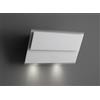 Falmec Cappa a Parete 85 cm Vetro temperato lucido Bianco doppia area di aspirazione e pulsantiera touch FALMEC Verso - CVXN85.E0P2#ZZZF491F