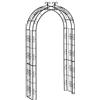 Dehner Rose Arco Belmont, ca. 238 x 120 x 38 cm, Metallo, Nero