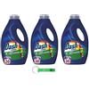 Beni Culinari 3 x Dash Power Detersivo Liquido Lavatrice Anti-Odore Detersivo Liquido Detersivo per Lavatrice 36 lavaggi 1800 ML Antiodore + Portachiavi Beni Culinari