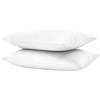 Bonazzi Home 2 federe per cuscino in percalle di puro cotone, misura 50x80cm, 100% MADE IN ITALY (Bianco)