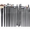 EmaxDesign 20 pezzi-Set di pennelli professionali per trucco, volto ombretti e Eyeliner Powder liquido Makeup Brushes Cosmetics-Pennello da sfumatura