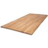 LUMBERLAND Tavolo in rovere massiccio (80 x 120 cm, rovere naturale)