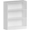 Vida Designs Cambridge - Libreria Bassa a 3 Ripiani, in Legno, Colore: Bianco, Holz, 75 x 60 x 24 cm