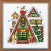 RIOLIS 1660 Il Caccia haeuschen Ricamo a Punto Croce, Cotone, Multicolore, 15 X 0, 1 cm