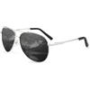HENGOSEN Occhiali da pilota occhiali da sole uomo donna pilota polarizzati occhiali da sole montatura in metallo unisex guida occhiali da sole con protezione UV400, 09 argento/grigio, s