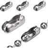 The Bead Shop Confezione da 20 clip di ricambio per tende a rullo verticali, in acciaio inox, 3,2 mm