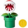 Nintendo Jakks Pacific Nintendo-Figura Piranha con scatola interrogativa, multicolore, 10 cm (72632)