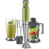 Sencor minipimer immersione SHB 560, frullatore a immersione 4 in 1, frullatore elettrico con bicchiere da 800ml, tritatutto elettrico, fruste elettriche, potenza da 1200w, 20 velocità
