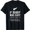 Rugby Gifts by TCH Divertente pallone da football neozelandese di rugby neozelandese Silver Fern Maglietta