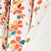 Lush Decor Coppia di tende oscuranti per finestra, motivo: fiori piangenti, turchese e mandarino, 160 cm di lunghezza x 132 cm di larghezza + 5 cm di intestazione