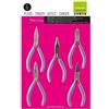 Vaessen Creative, Set di 5 Pinze per Gioielli, in Acciaio, Colori Assortiti