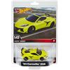 Hot Wheels Premium Corvette Z06, Veicolo in scala 1:43 da collezione, con pneumatici Real Rider, carrozzeria e Telaio Metal, giocattolo per bambini, 3+ anni e fan e collezionisti adulti, HMD48