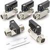 Bwintech 5 Pz 1/4 BSP Maschio x Maschio nichelato Ottone Mini Valvola A Sfera Valvola di Stop