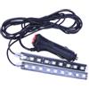 Gatuida Luce Interna Led Per Auto Striscia Luminosa Led Alimentata Tramite Accendisigari Luce Bianca Decorativa Per Atmosfera Installazione Flessibile e Musicale