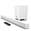 Majority 150W Barra Soundbar TV | 2.1 Home Theater Wireless | Sound Bar per TV con Suono 3D | Casse TV con Arco HDMI, Bluetooth, RCA e Connessione Ottica | Riproduzione USB e AUX K2 (Bianco)