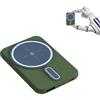 Yarvoney Power Bank Wireless 10000mAh, Mini Batteria Esterna 22,5 W, Yarvoney Ultra Sottile & Leggero Ricarica Rapida Magnetico Powerbank per iPhone Samsung Huawei Xiaomi Tablets Gilet Riscaldato ecc (Verde)