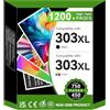 SUNPRINTZ 303 XL cartucce di stampa nero e colore, per HP 303 cartucce di stampa, per HP 303XL per HP Envy Inspire 7200e 7220e 7900e 7920e, per Envy Photo 6200 6230 7800, per Tango X Smart stampante