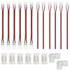 HUAZIZ 20 Pezzi LED Connettore kit, 8mm Connettori Strisce Led Spina 2 pin+1 Pezzi Piccolo Cacciavite, Rapido Connettore Cavo per SMD monochrom LED Strip