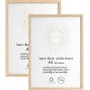 LYYYYX Cornice portafoto DIN A3-29.7x42cm in legno con vetro infrangibile Plexi da appendere/posizionare verticalmente o orizzontalmente, in legno, per foto, poster, puzzle, 3 pezzi