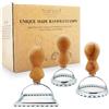 Plantvibes Set di 3 tagliapasta per ravioli con manico in legno, timbri per ravioli e taglierina per ravioli