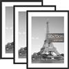 upsimples Cornice 50x70, Confezione da 3 Cornici portafoto Nere, Formato 70x50 cm, Con Supporto Orientamento Orizzontale o Verticale, Cornici per Ppuzzle, Parete, Poster, Diploma Universitario