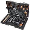 BETA 2047E/C108-21 Valigia con Assortimento Composta da 108 Utensili per Manutenzione Generale, in Plastica, Dimensione 555 x 370 x 92 mm, Nero/Arancio