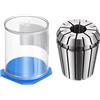 sourcing map ER32 Spring Collet 12mm Chuck 65Mn Acciaio per fresatura del tornio della macchina per incidere di CNC