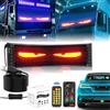 Lihaian Occhi LED per camion parabrezza anteriore Lampada dinamica smart con applicazione Bluetooth e USB 120x595mm
