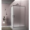 BOX DOCCIA VENERE EVO ANGOLARE 80X120 H 190 CM CRISTALLO OPACO 6 MM