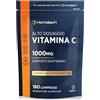 Horbäach Vitamina C 1000mg | 180 Compresse Vegane per 6 Mesi | Integratore Alimentare per Sistema Immunitario con Alto Assorbimento | Alternativa alla Capsula | Integratore Acido Ascorbico | Horbaach