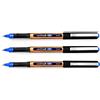 uni-ball Eye On Point UB-150-10 - Penna a sfera a punta larga, colore oro, punta a sfera da 1,0 mm per una scrittura super scorrevole, inchiostro liquido resistente allo sbiadimento e all'acqua,