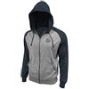 Icon Sports Zip Integrale FC Barcelona-Felpa Leggera con Cappuccio e Cerniera Intera, Marina Militare, M Uomo