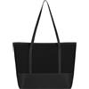 ZLLkeji Borsa Tote Bag Donna Tote Bag con Cerniera Grande Vintage Impermeabile Borsa Tracolla Nylon Borsa per la Spesa Riutilizzabile per Lavoro,Viaggi, Shopping, Scuola (Nero)