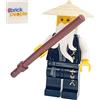 LEGO Ninjago Sensei Wu Legacy Black Vestito con bacchetta da combattimento